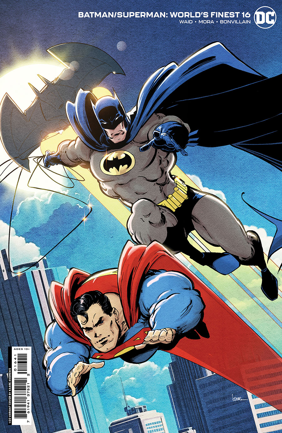 Batman Superman Worlds Finest #16 Cover F Incentive Kaare Andrews Card Stock Variant Cover