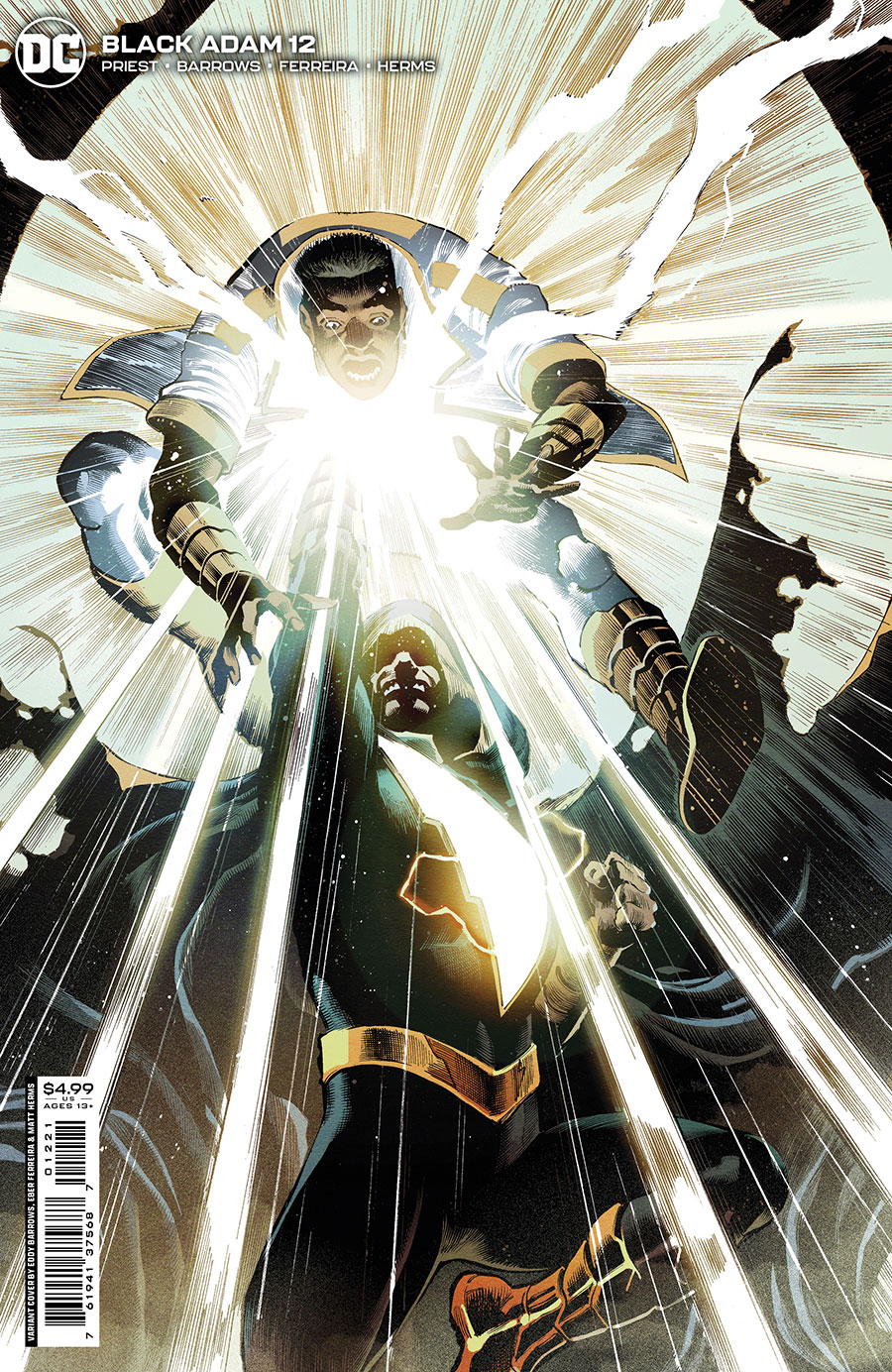 Black Adam #12 Cover B Variant Eddy Barrows Eber Ferreira & Matt Herms Card Stock Cover