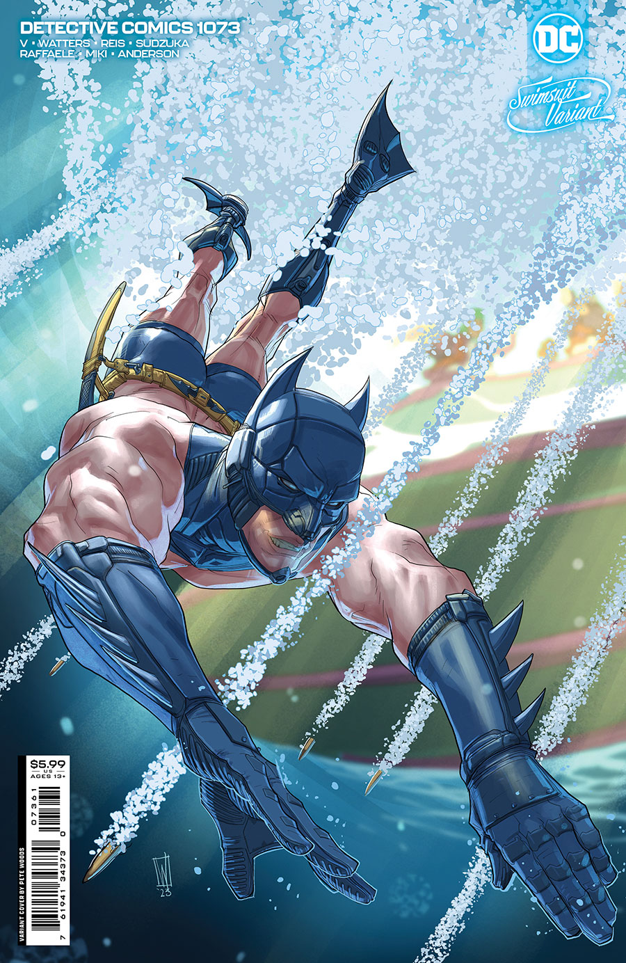 Detective Comics Vol 2 #1073 Cover E Variant Pete Woods Swimsuit Card Stock Cover