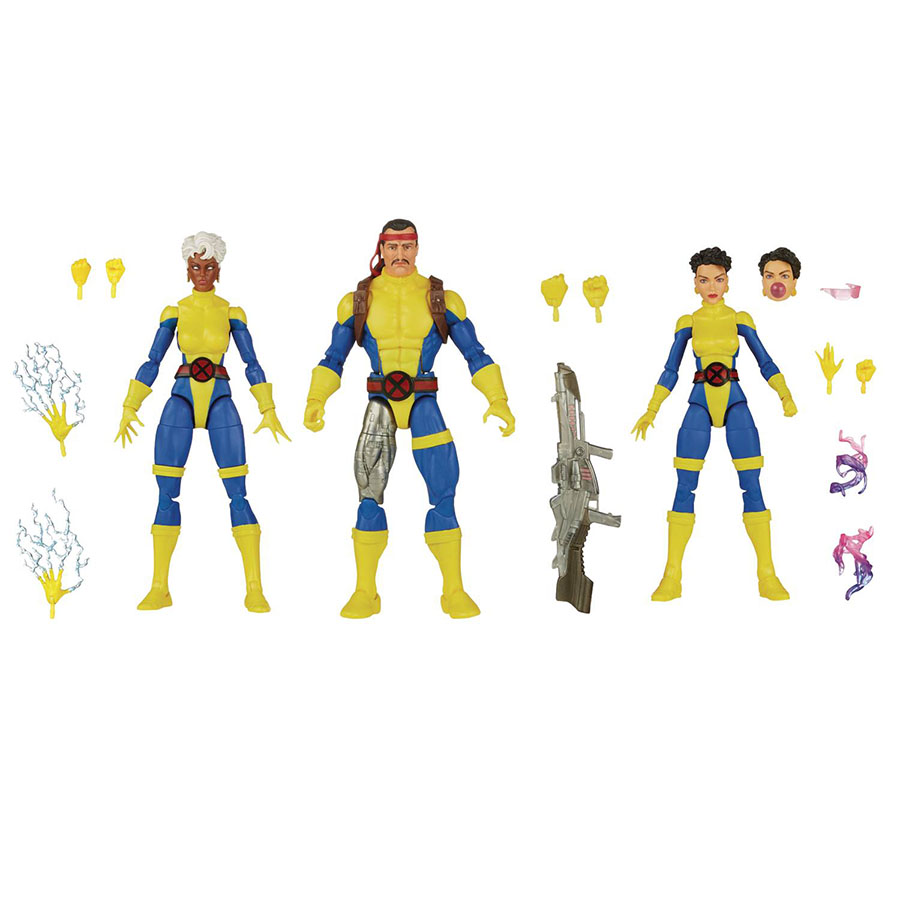 X-Men Legends 60th Anniversary Storm Forge Jubilee 3-Pack 6-Inch Action Figure