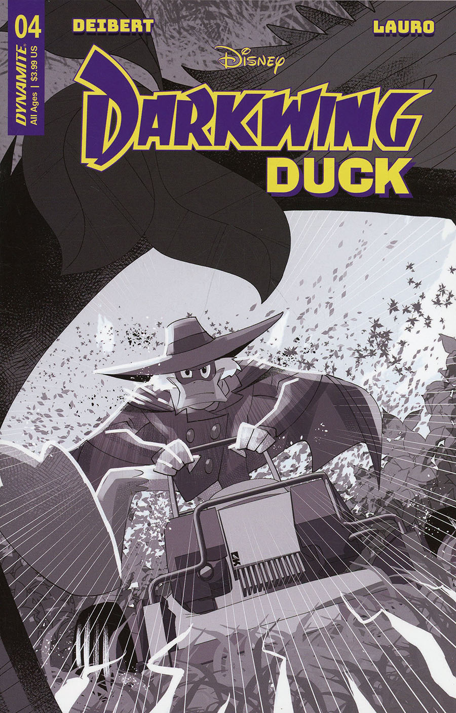 Darkwing Duck Vol 3 #4 Cover V Incentive George Kambadais Black & White Cover