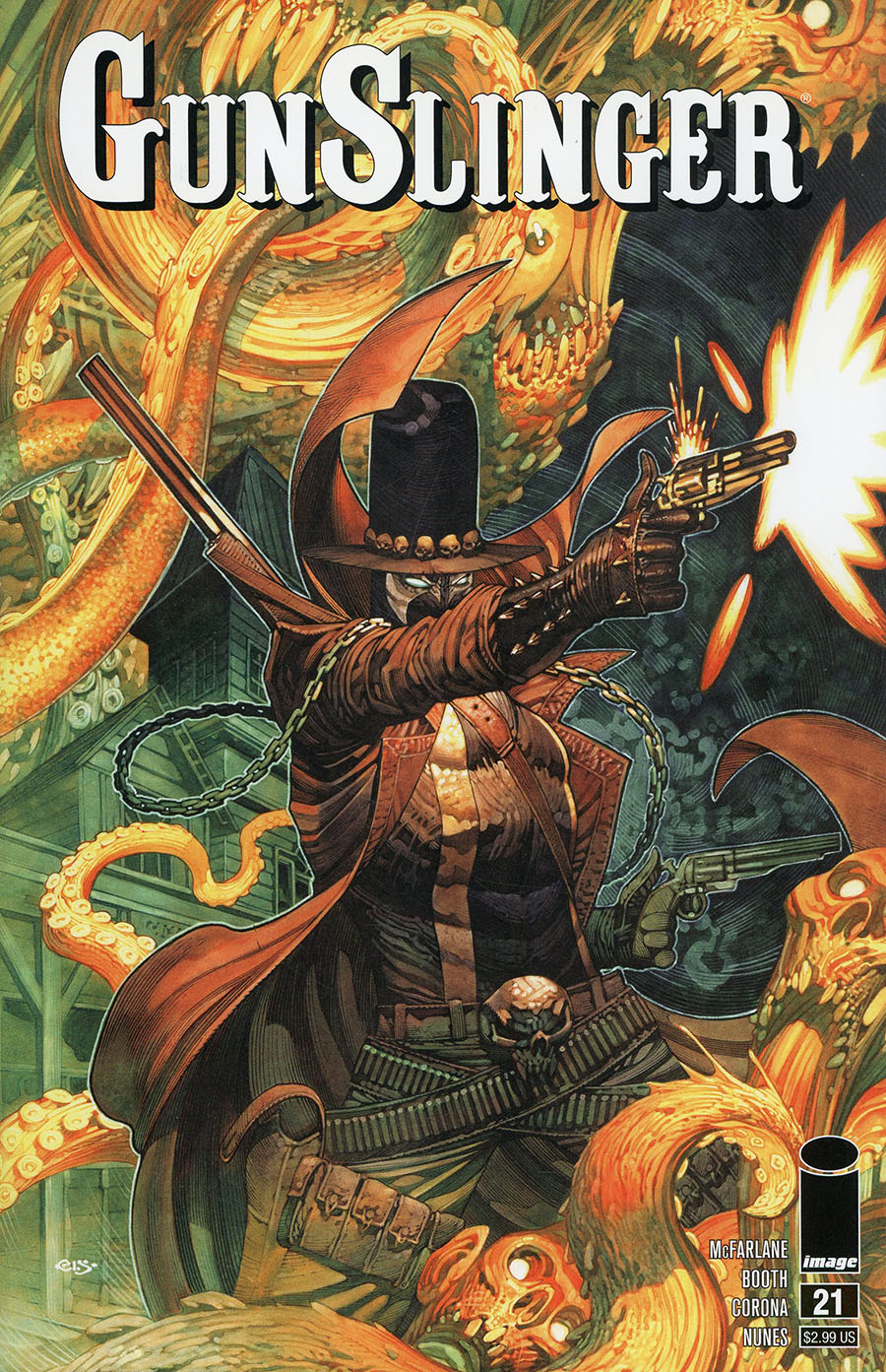 Gunslinger Spawn #21 Cover A Regular Chris Stevens Cover