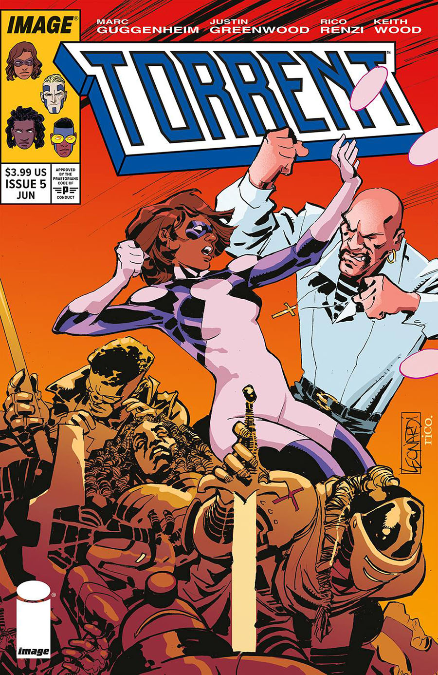 Torrent #5 Cover C Variant Rick Leonardi & Rico Renzi Cover