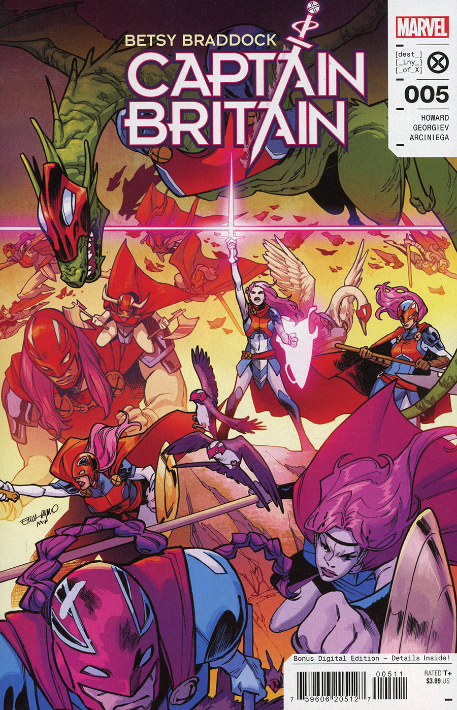 Betsy Braddock Captain Britain #5