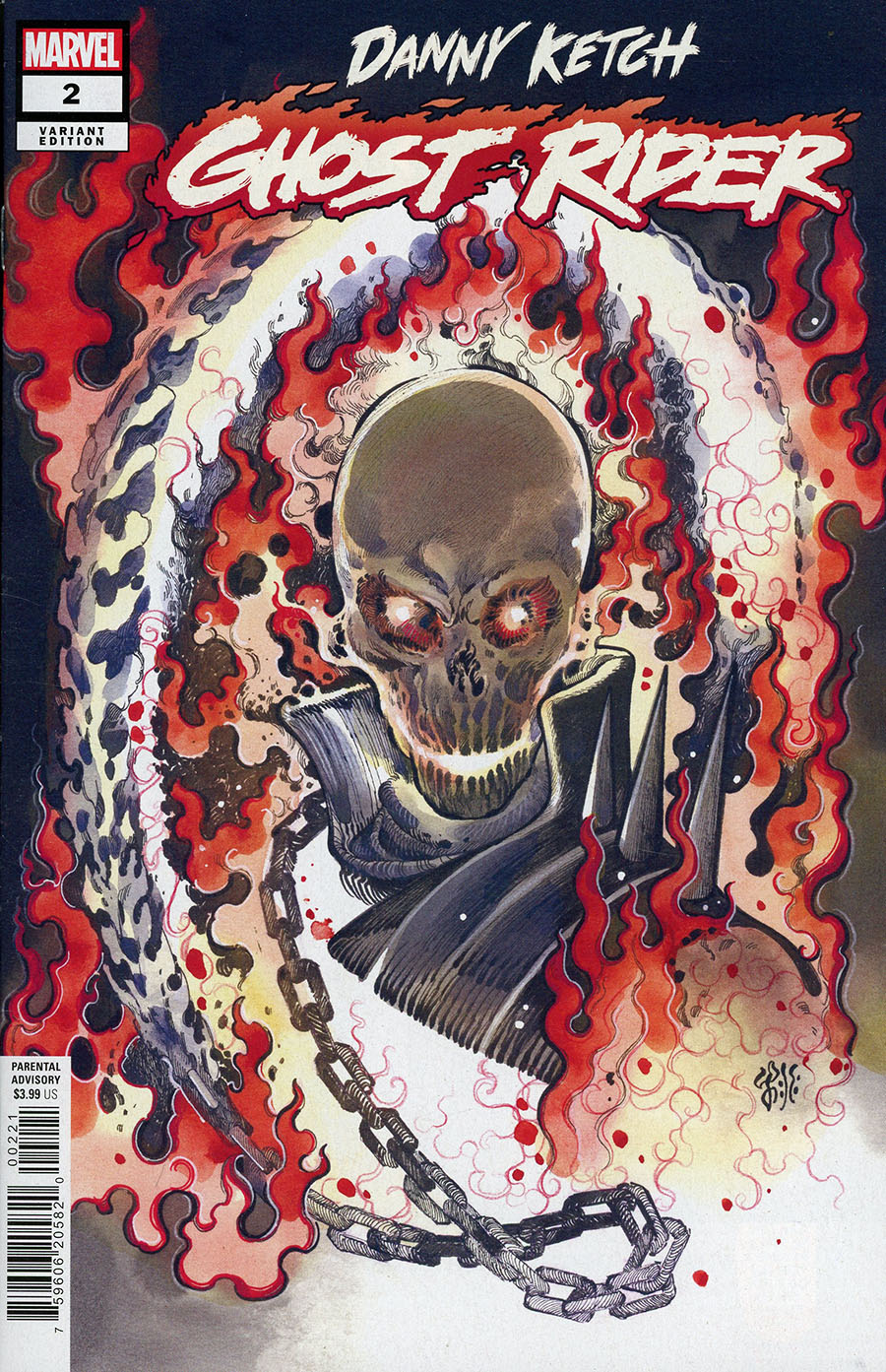 Danny Ketch Ghost Rider #2 Cover B Variant Peach Momoko Cover