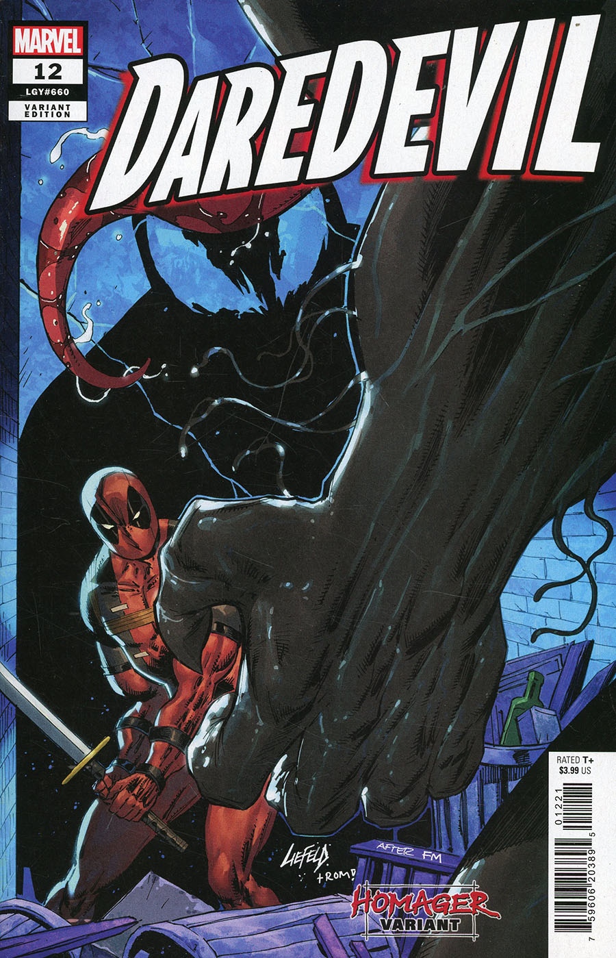 Daredevil Vol 7 #12 Cover C Variant Rob Liefeld Homager Cover
