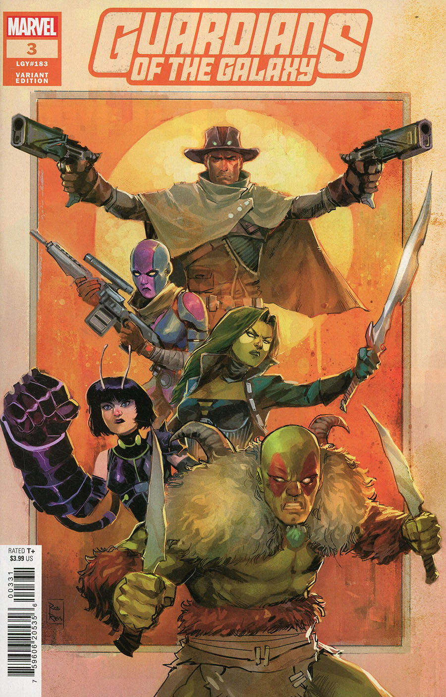 Guardians Of The Galaxy Vol 7 #3 Cover C Variant Rod Reis Cover