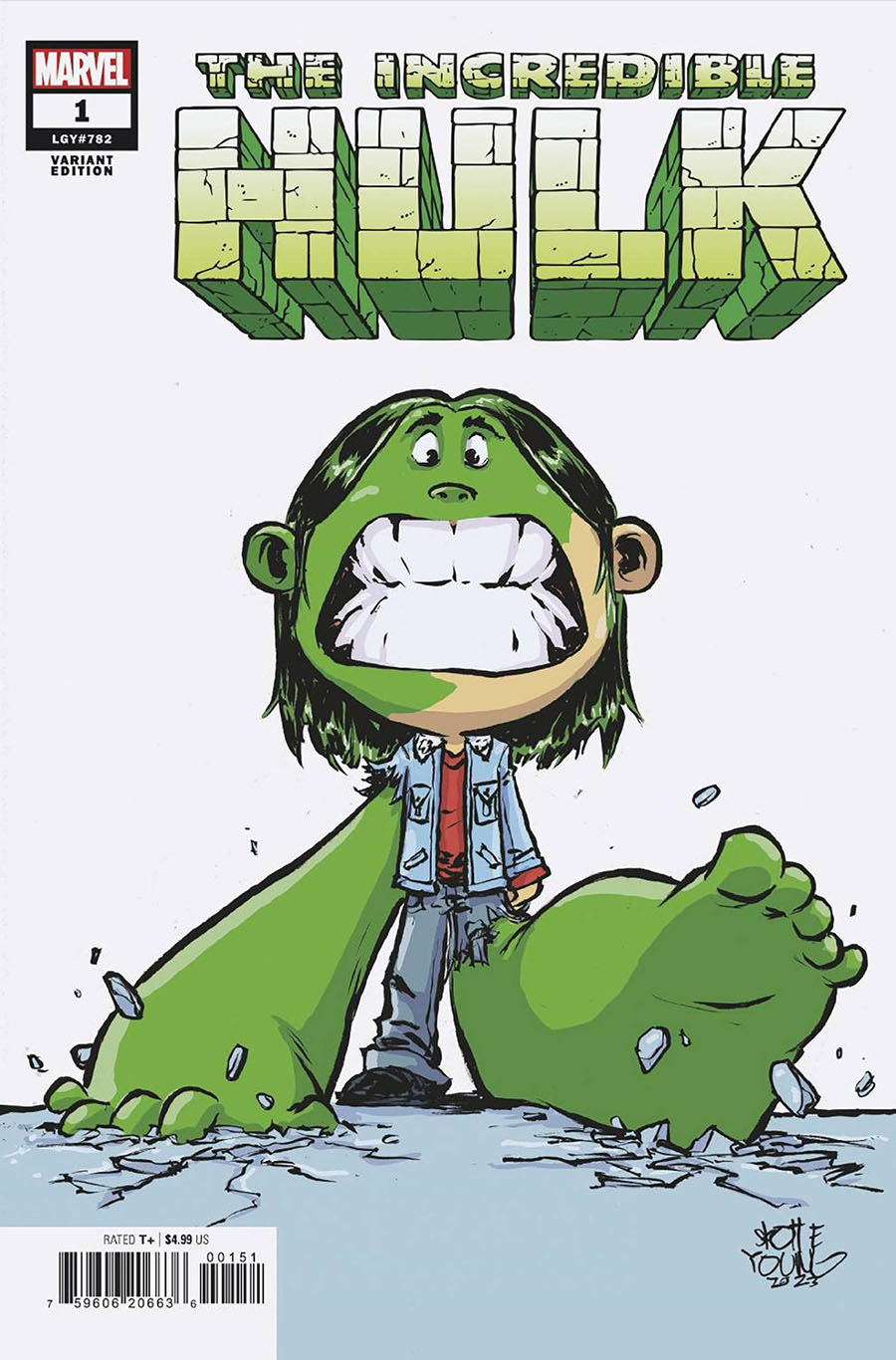 Incredible Hulk Vol 5 #1 Cover F Variant Skottie Young Cover