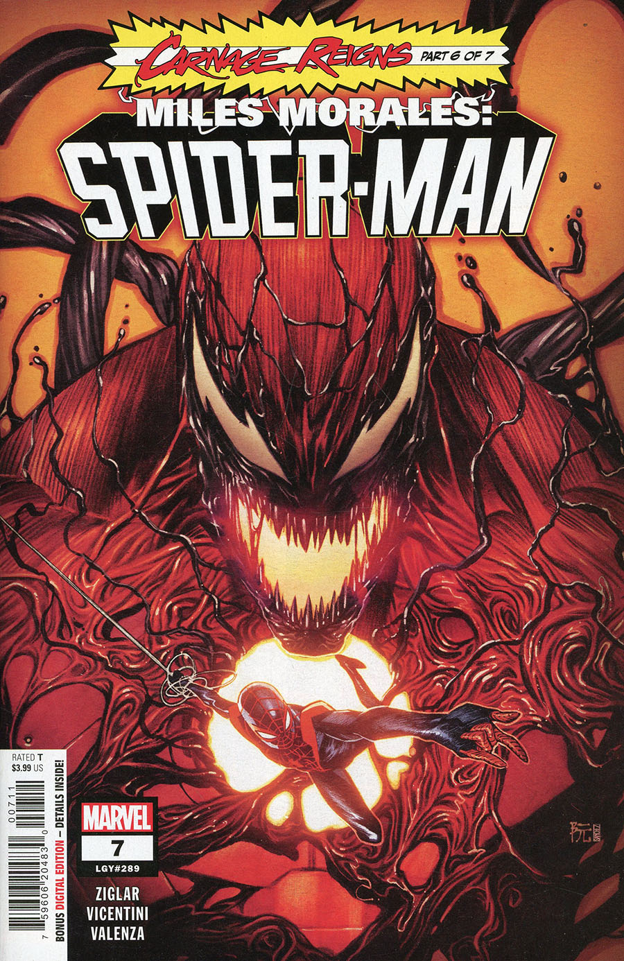 Miles Morales Spider-Man Vol 2 #7 Cover A Regular Dike Ruan Cover (Carnage Reigns Part 6)