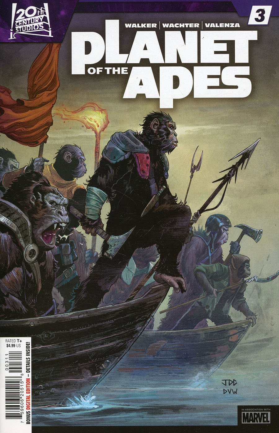 Planet Of The Apes Vol 4 #3 Cover A Regular Joshua Cassara Cover