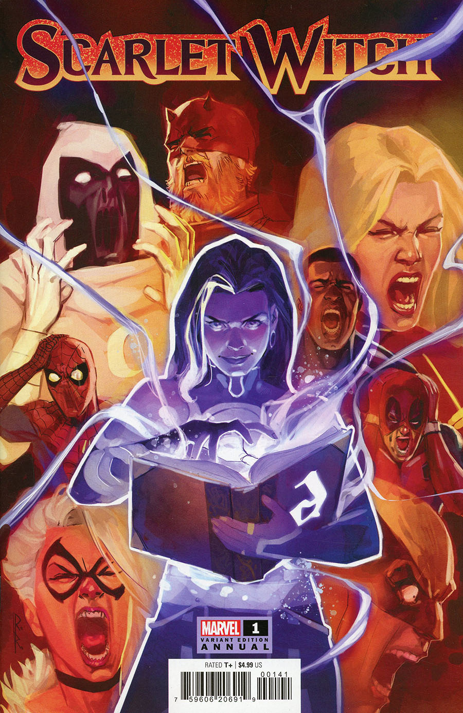 Scarlet Witch Vol 3 Annual #1 Cover D Variant Rod Reis Spoiler Cover (Contest Of Chaos Tie-In)