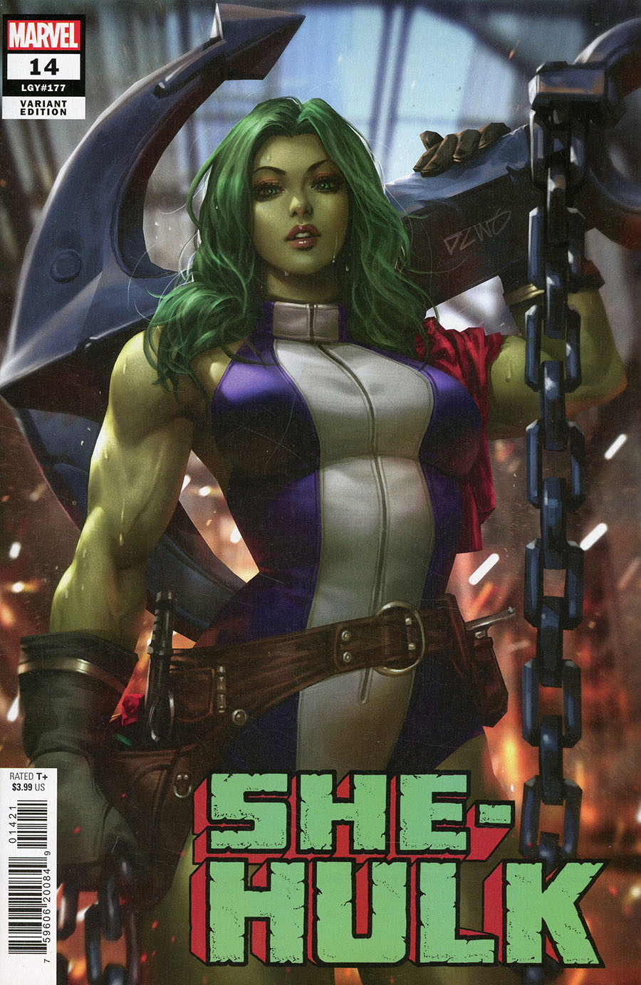 She-Hulk Vol 4 #14 Cover B Variant Derrick Chew She-Hulk Cover
