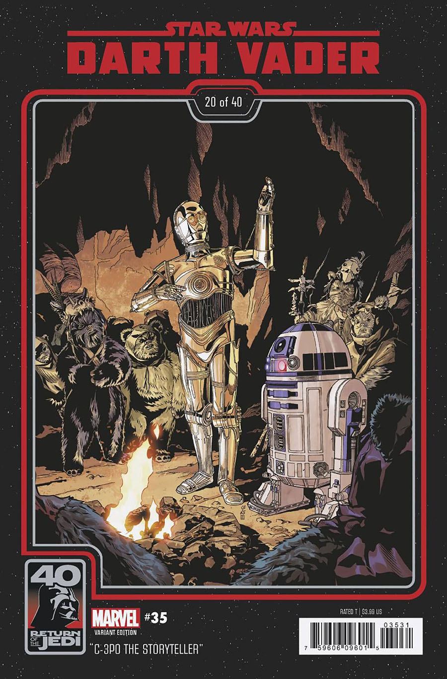 Star Wars Darth Vader #35 Cover B Variant Chris Sprouse Return Of The Jedi 40th Anniversary Cover