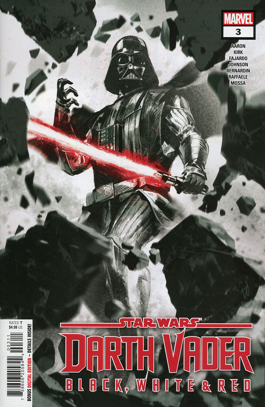 Star Wars Darth Vader Black White And Red #3 Cover A Regular Mike Del Mundo Cover