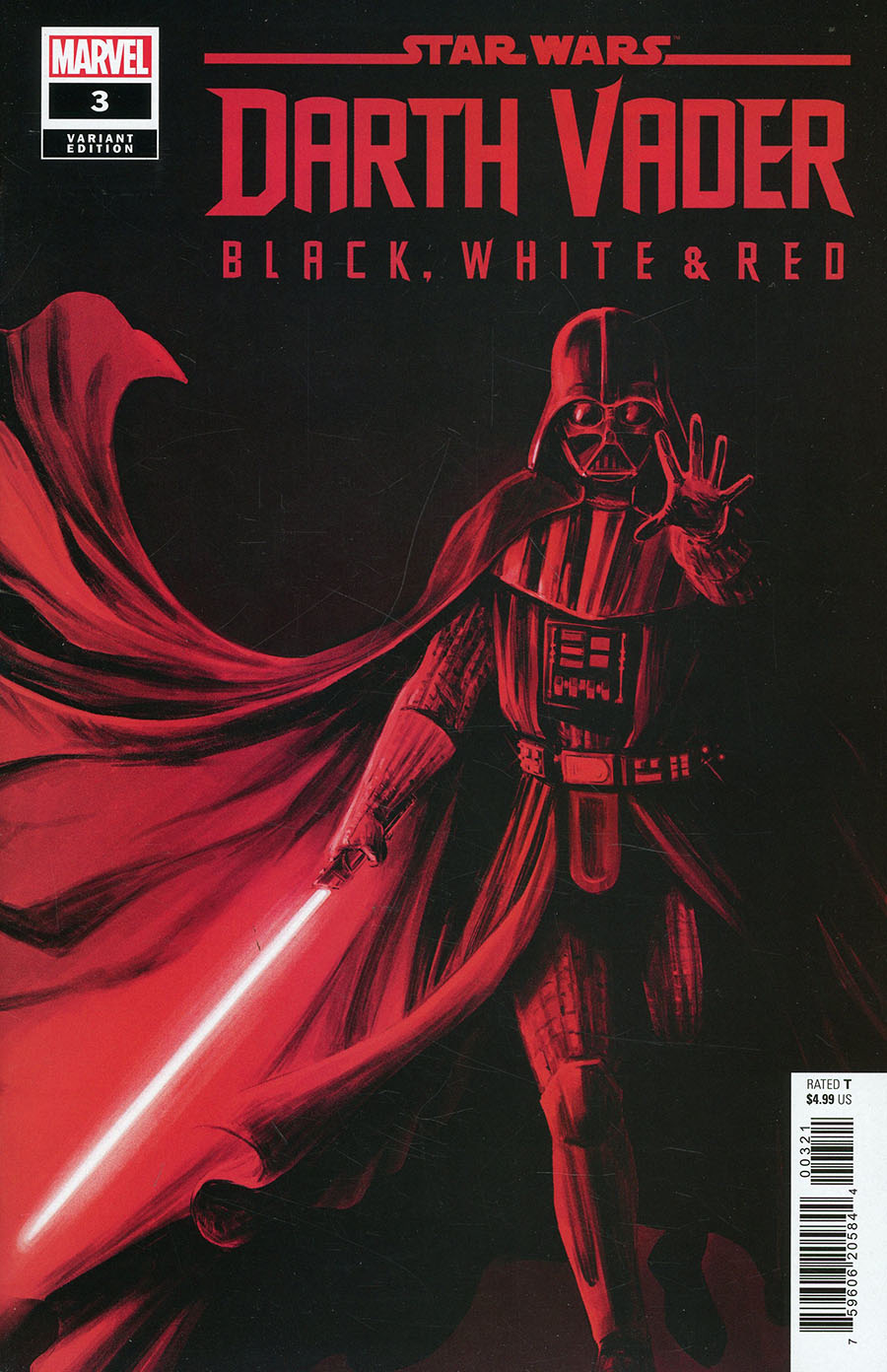 Star Wars Darth Vader Black White And Red #3 Cover B Variant Carmen Carnero Cover