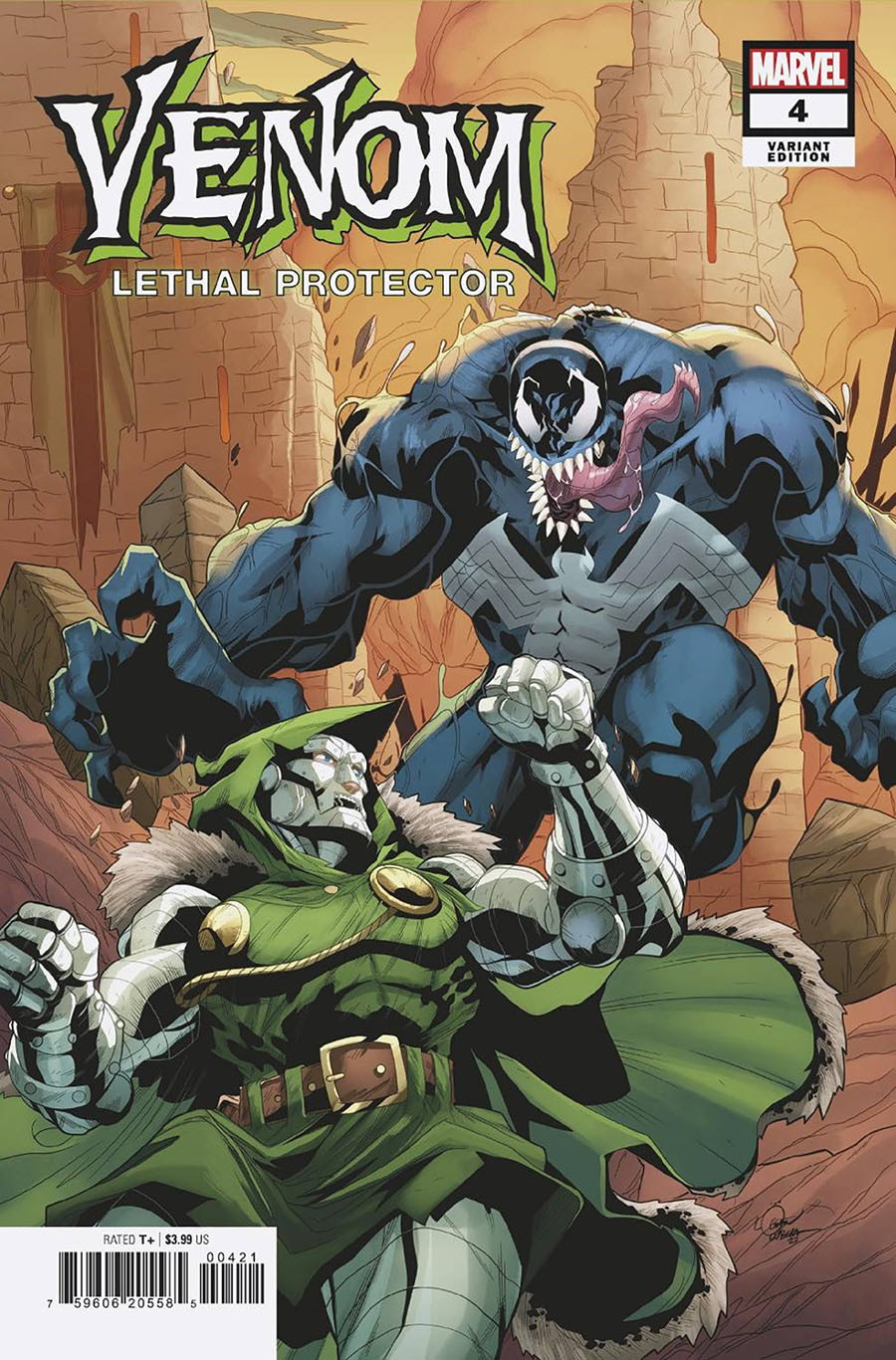 Venom Lethal Protector II #4 Cover B Variant Logan Lubera Cover