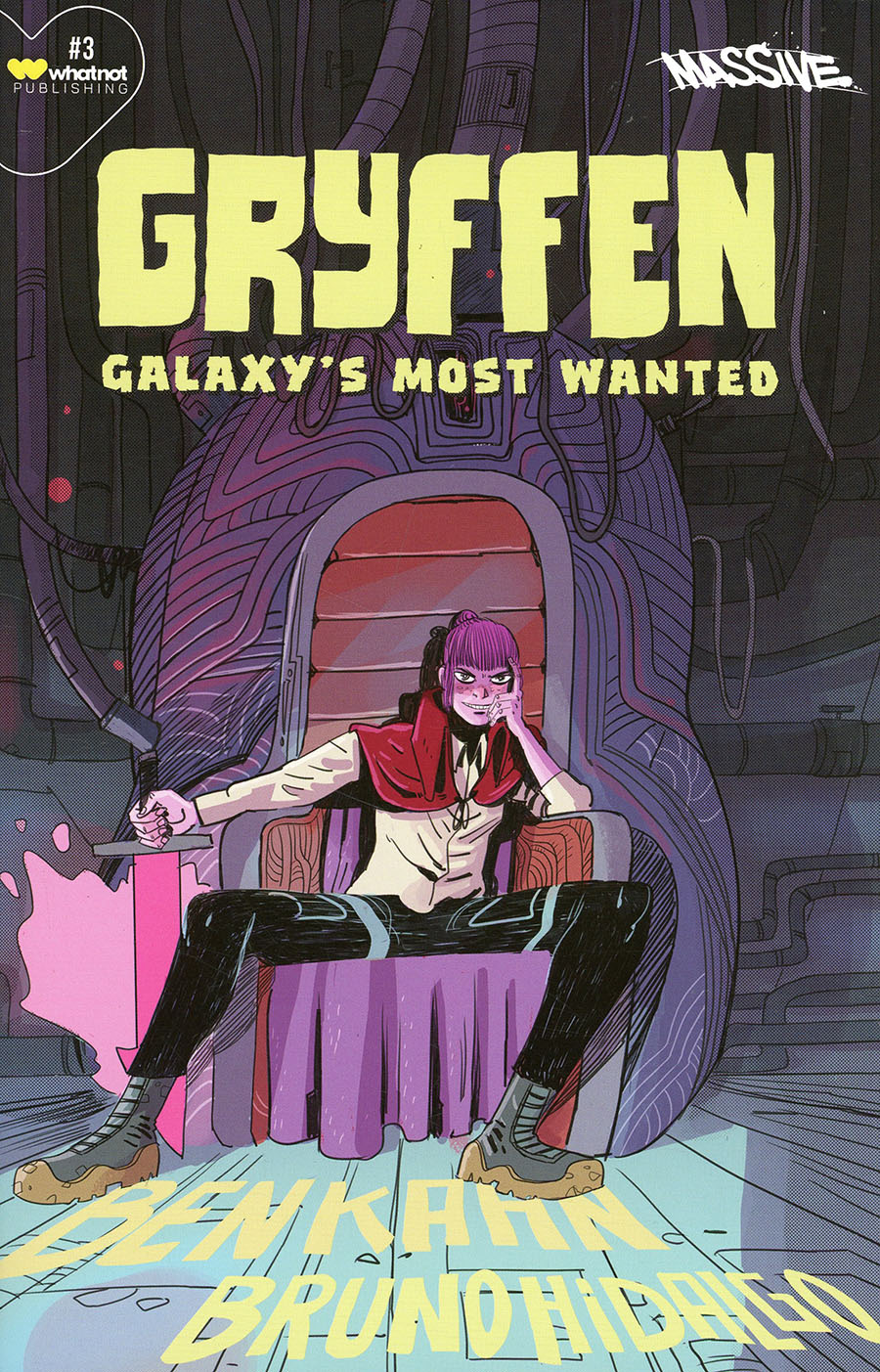 Gryffen Galaxys Most Wanted #3 Cover B Variant Bruno Hidalgo Harlock Homage Cover