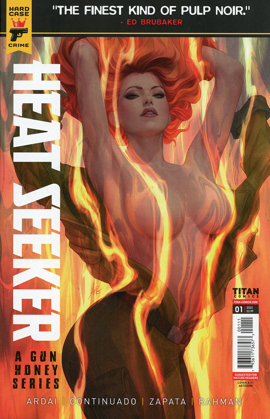 Hard Case Crime Heat Seeker A Gun Honey Series #1 Cover A Regular Stanley Artgerm Lau Cover