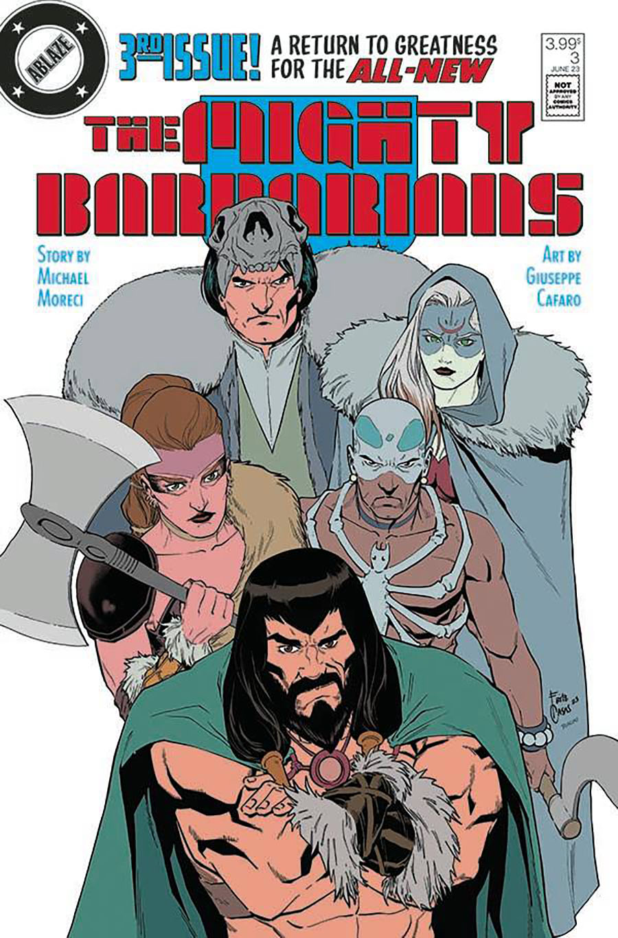 Mighty Barbarians #3 Cover D Variant Fritz Casas Justice League 1 Parody Cover