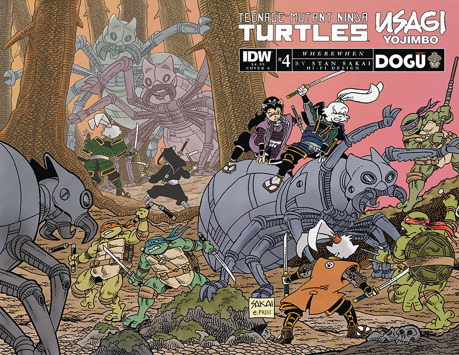 Teenage Mutant Ninja Turtles Usagi Yojimbo WhereWhen #4 Cover A Regular Stan Sakai Cover