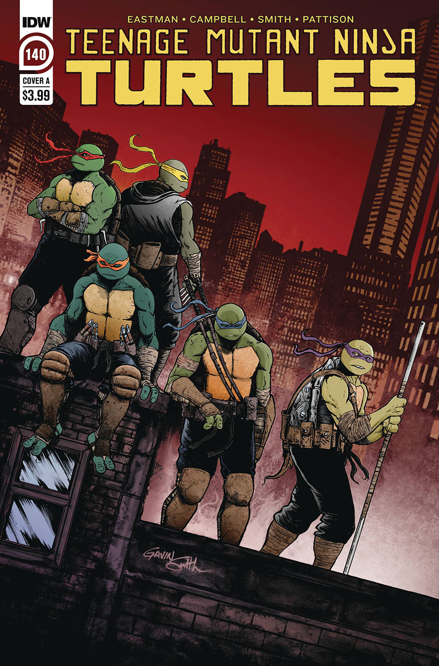 Teenage Mutant Ninja Turtles Vol 5 #140 Cover A Regular Gavin Smith Cover