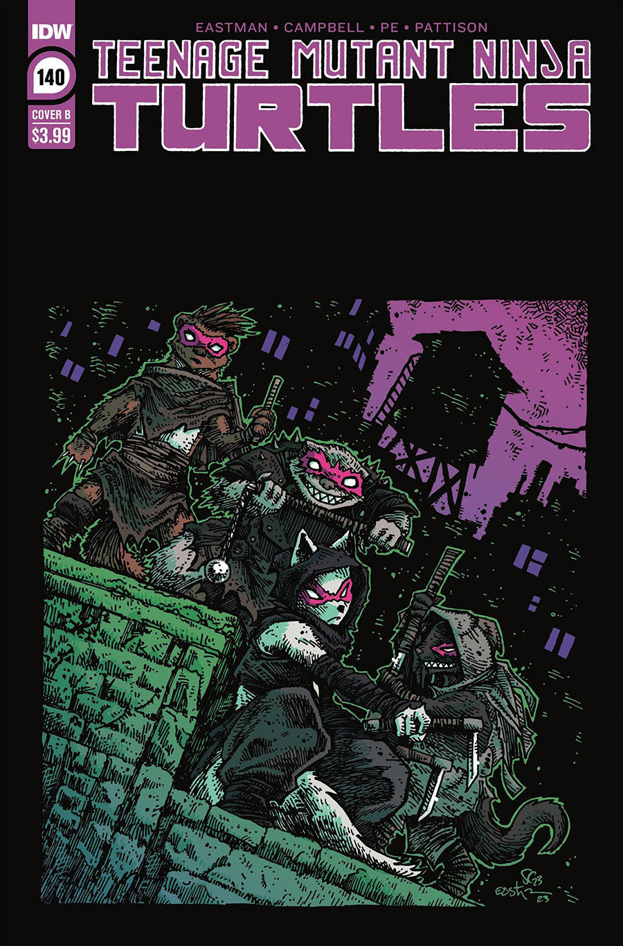 Teenage Mutant Ninja Turtles Vol 5 #140 Cover B Variant Kevin Eastman Cover