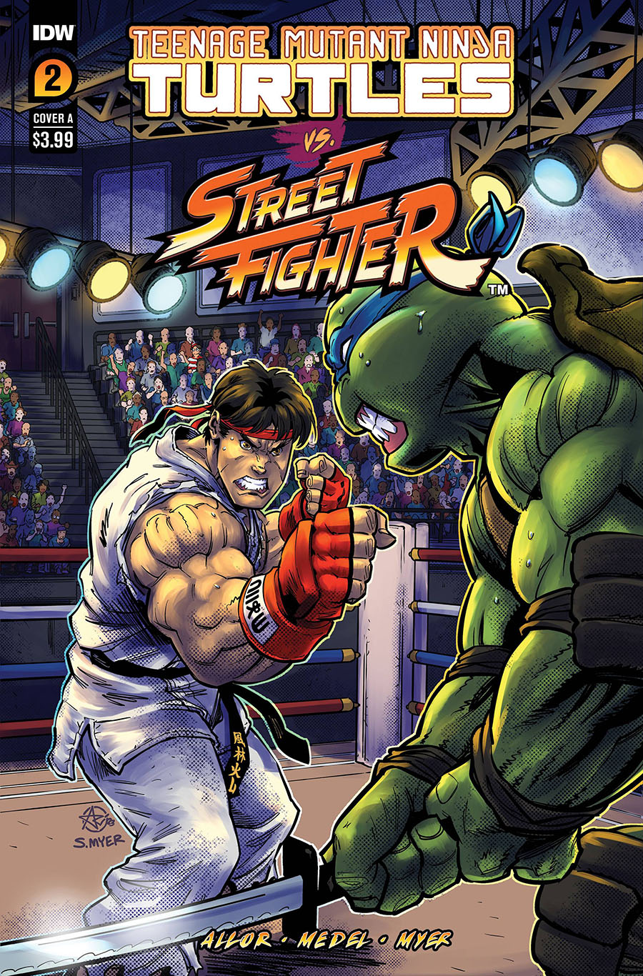 Teenage Mutant Ninja Turtles vs Street Fighter #2 Cover A Regular Ariel Medel Cover
