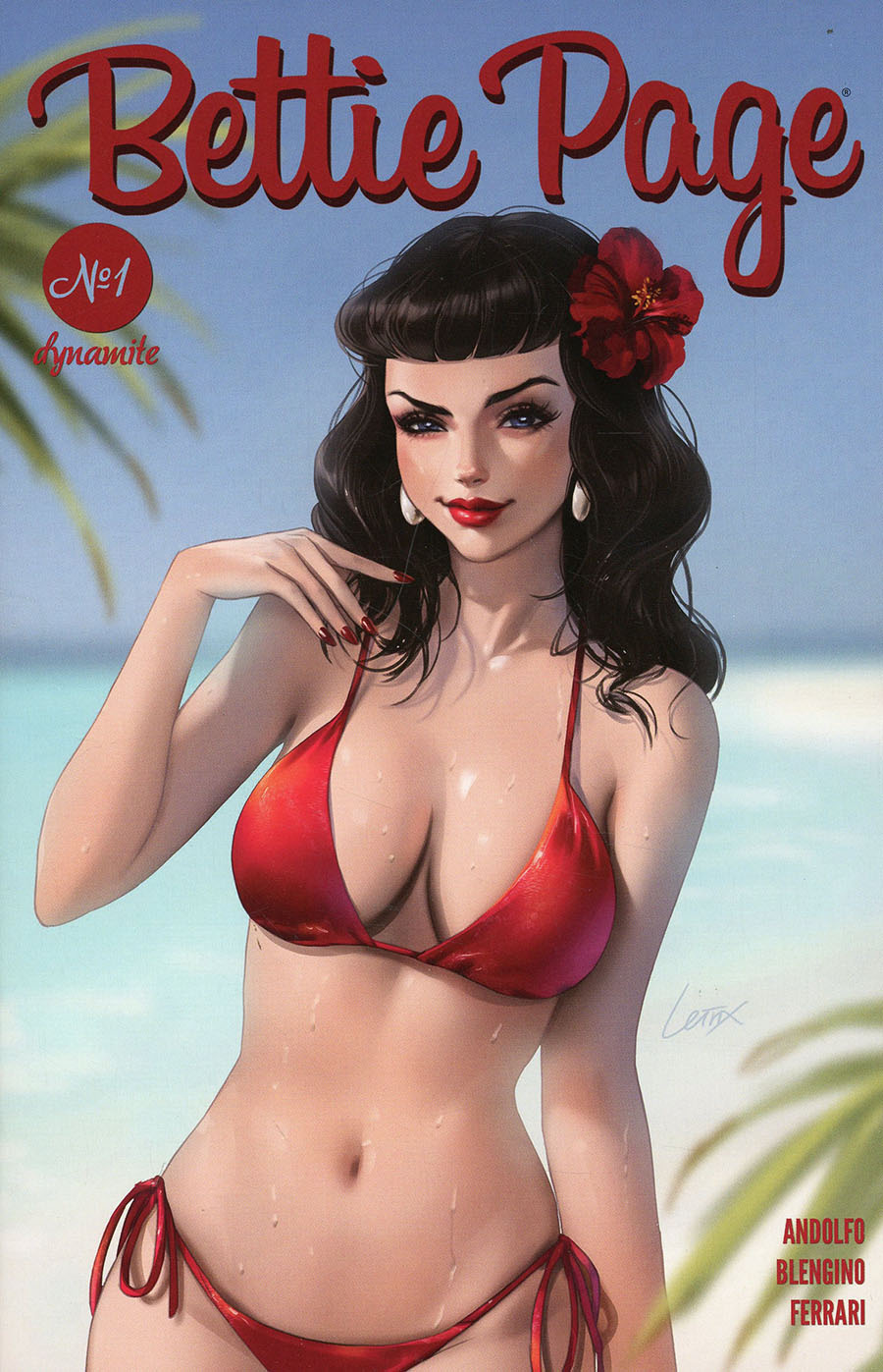 Bettie Page Vol 4 #1 Cover E Variant Lesley Leirix Li Cover