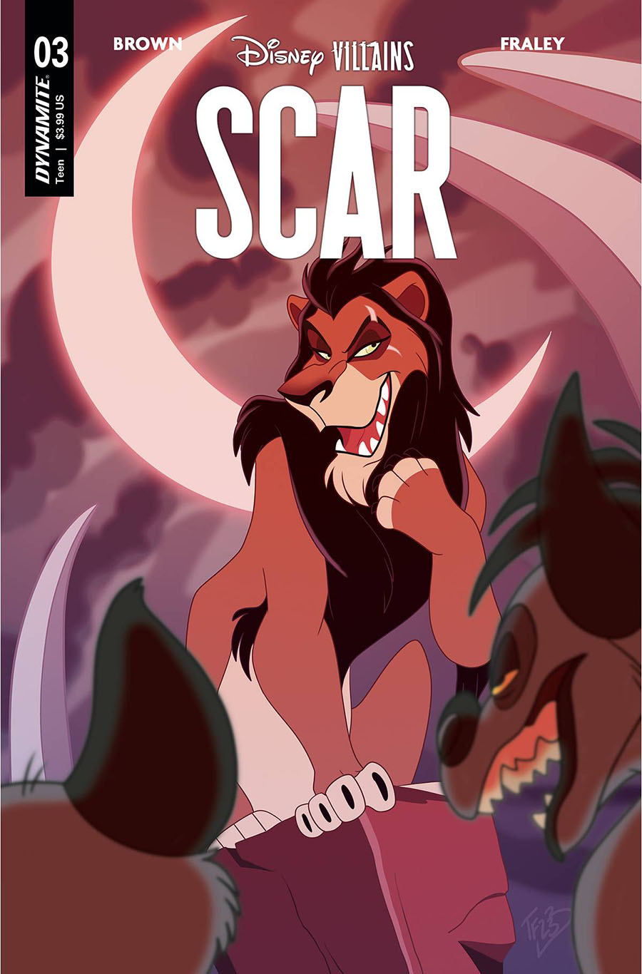 Disney Villains Scar #3 Cover B Variant Trish Forstner Cover