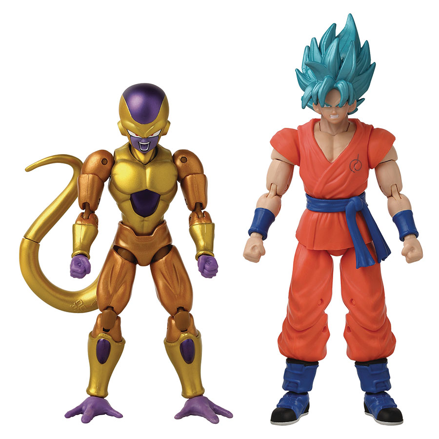 Dragon Ball Super Super Hero Dragon Stars Super Saiyan Blue Goku vs Frieza 2-Pack Action Figure