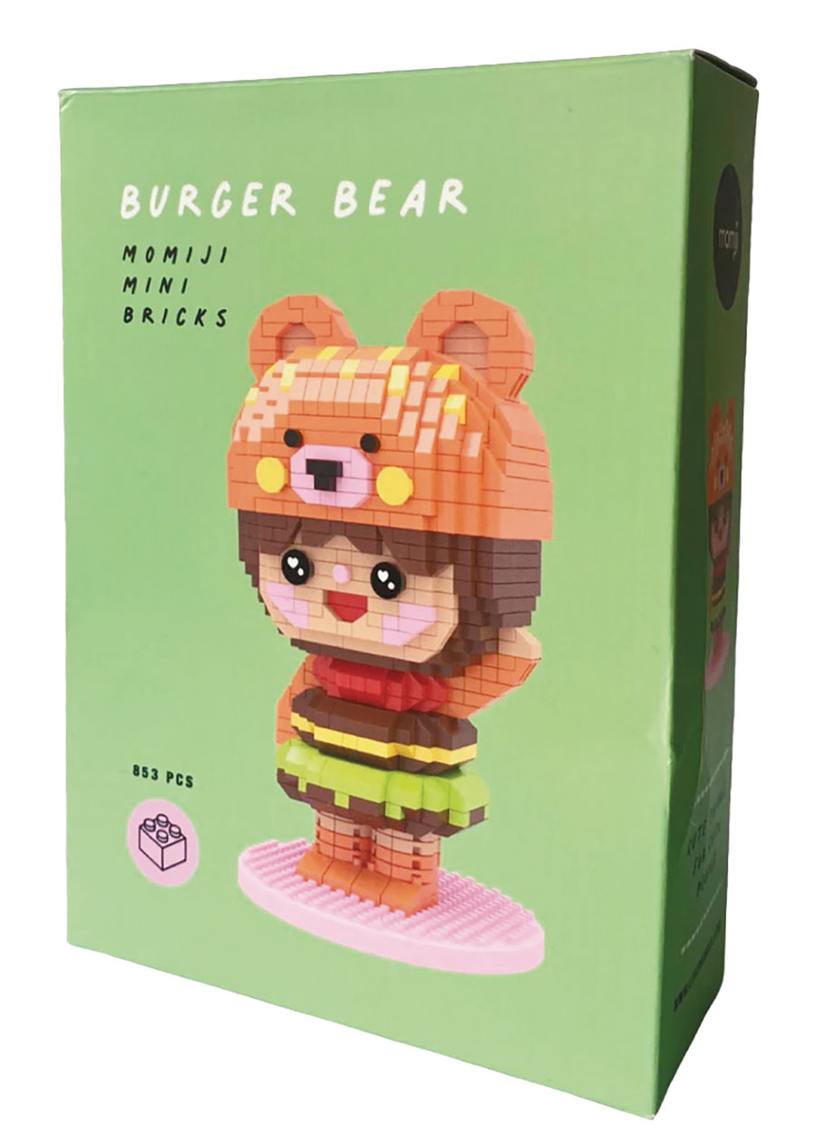 Momiji Mini Bricks Buildable Figure - Burger Bear
