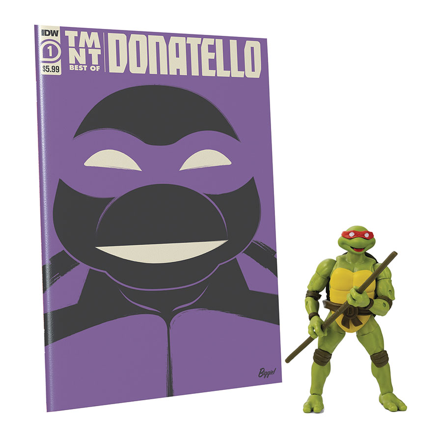 Teenage Mutant Ninja Turtles Best Of IDW Comic Book & BST AXN 5-Inch Action Figure Set - Donatello
