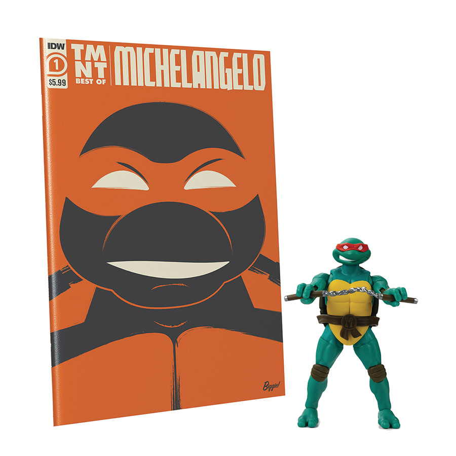 Teenage Mutant Ninja Turtles Best Of IDW Comic Book & BST AXN 5-Inch Action Figure Set - Michelangelo