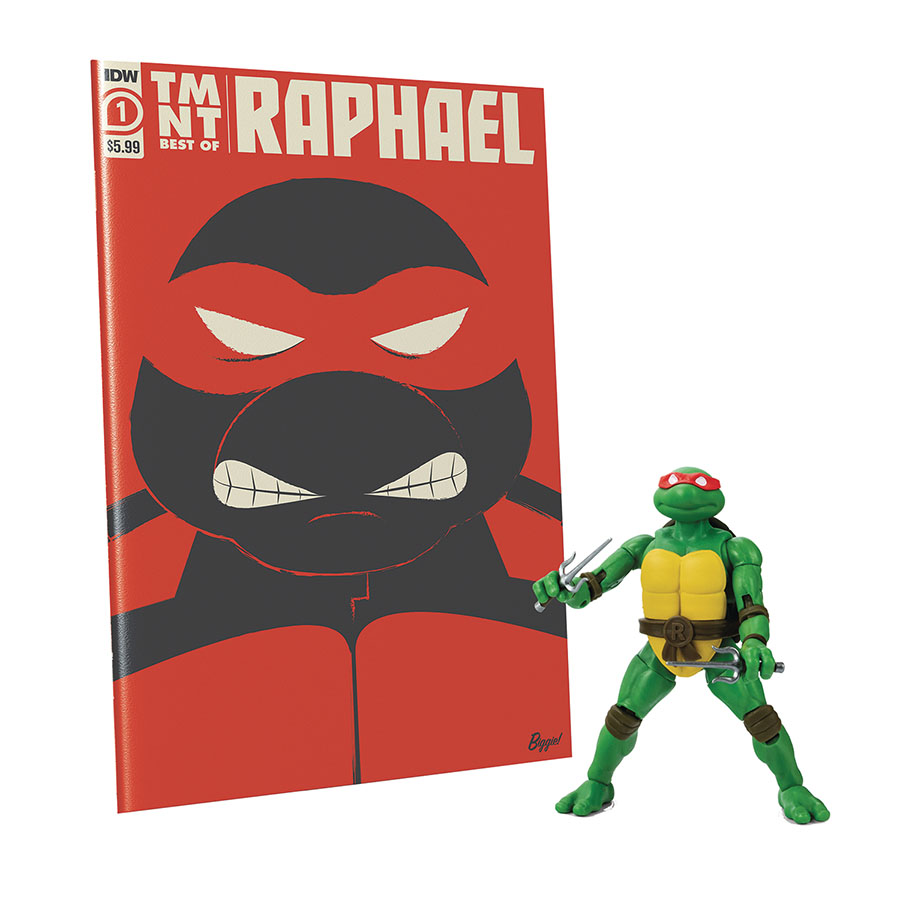 Teenage Mutant Ninja Turtles Best Of IDW Comic Book & BST AXN 5-Inch Action Figure Set - Raphael