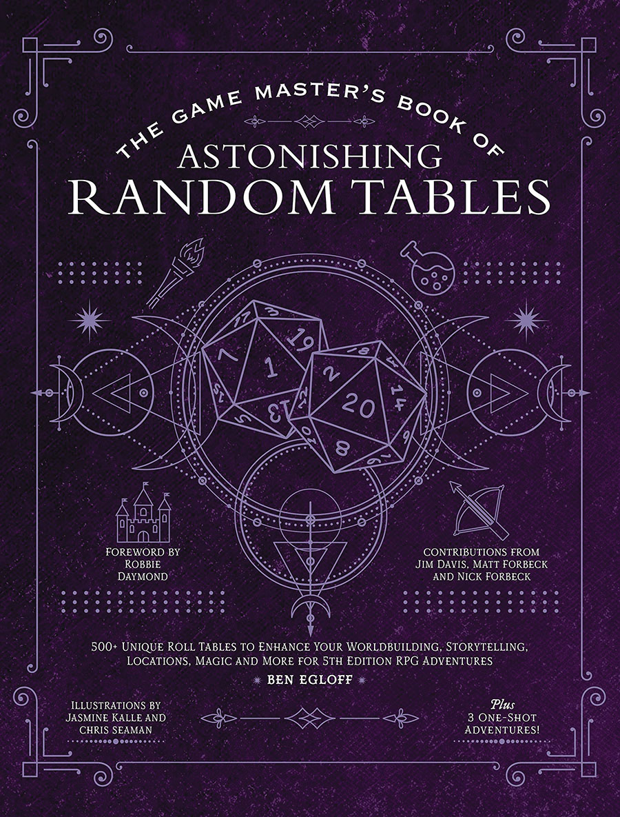 Game Masters Book Of Astonishing Random Tables 300 Plus Unique Roll Tables To Enhance Your Worldbuilding HC 5th Edition