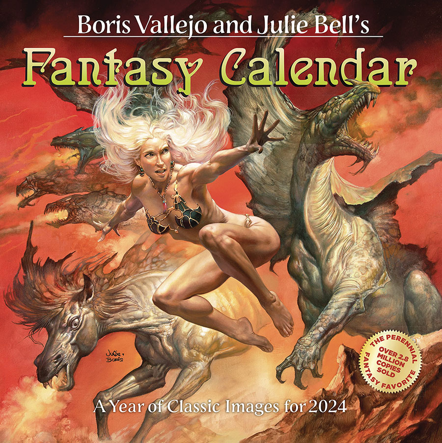 Boris Vallejo & Julie Bell Fantasy 2024 Wall Calendar
