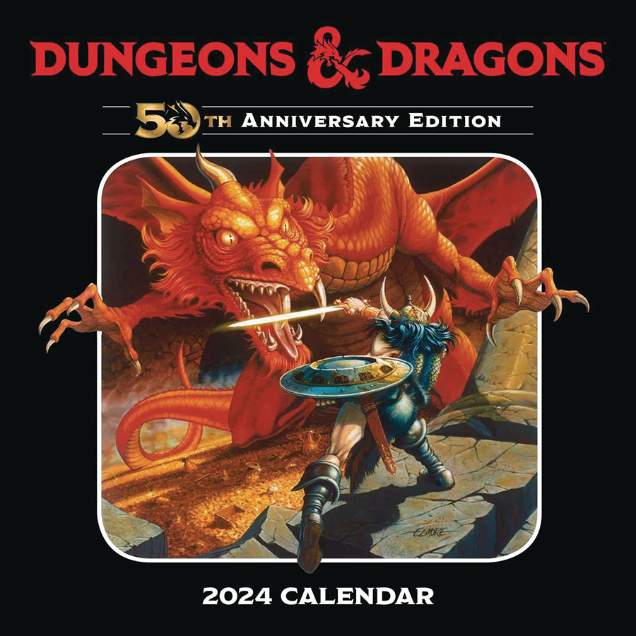 Dungeons & Dragons 50th Anniversary 2024 Wall Calendar