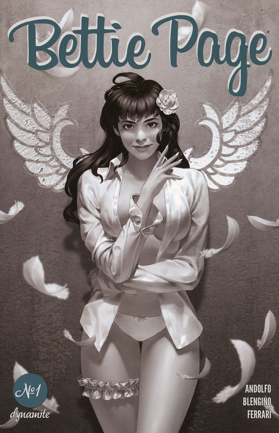 Bettie Page Vol 4 #1 Cover I Incentive Junggeun Yoon Black & White Cover