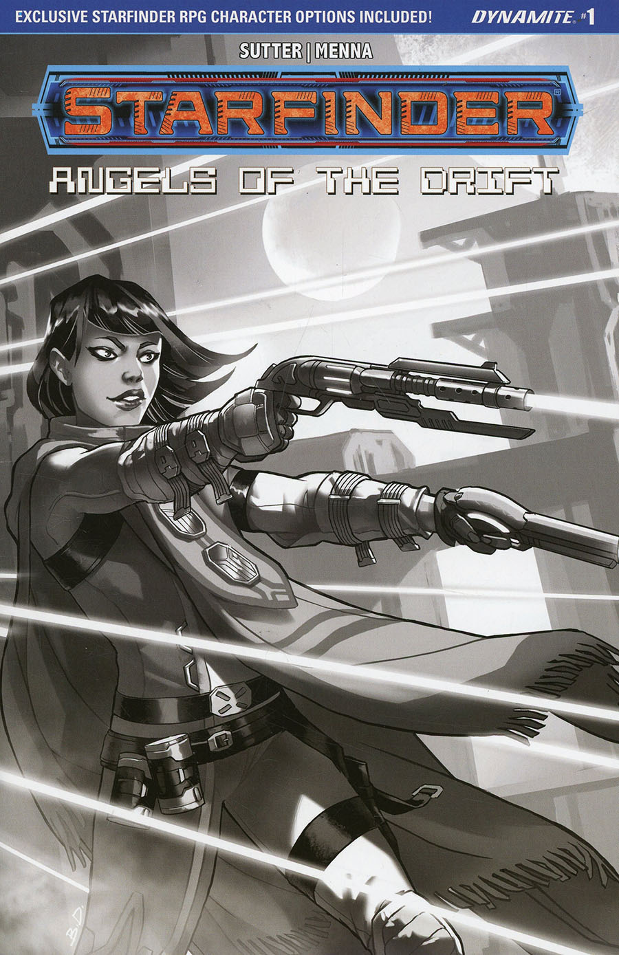Starfinder Angels Of The Drift #1 Cover E Incentive Biagio dAlessandro Black & White Cover