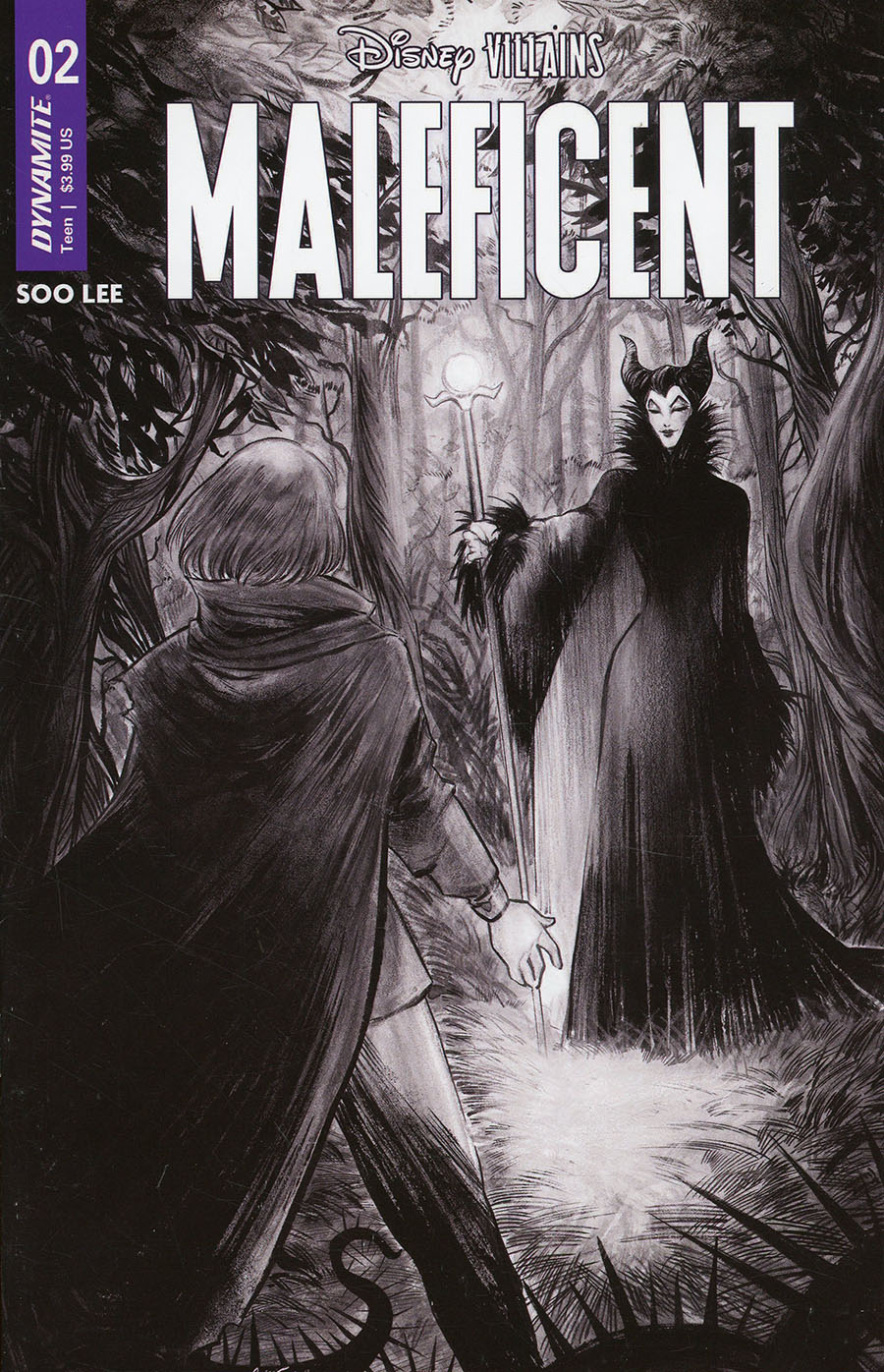 Disney Villains Maleficent #2 Cover F Incentive Soo Lee Line Art Cover
