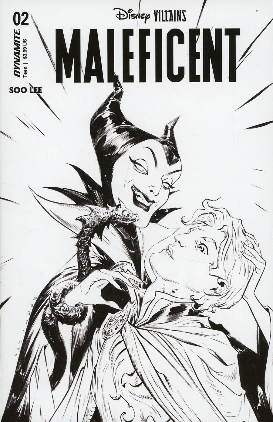 Disney Villains Maleficent #2 Cover G Incentive Jae Lee Line Art Cover