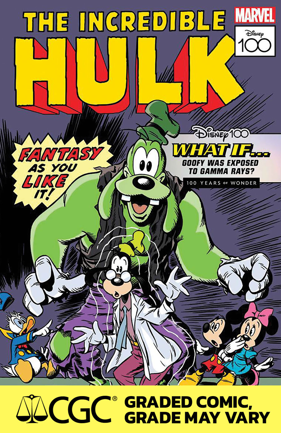 Amazing Spider-Man Vol 6 #21 Cover F DF Vitale Mangiatordi Disney100 Incredible Hulk 1 Homage Variant Cover CGC Graded
