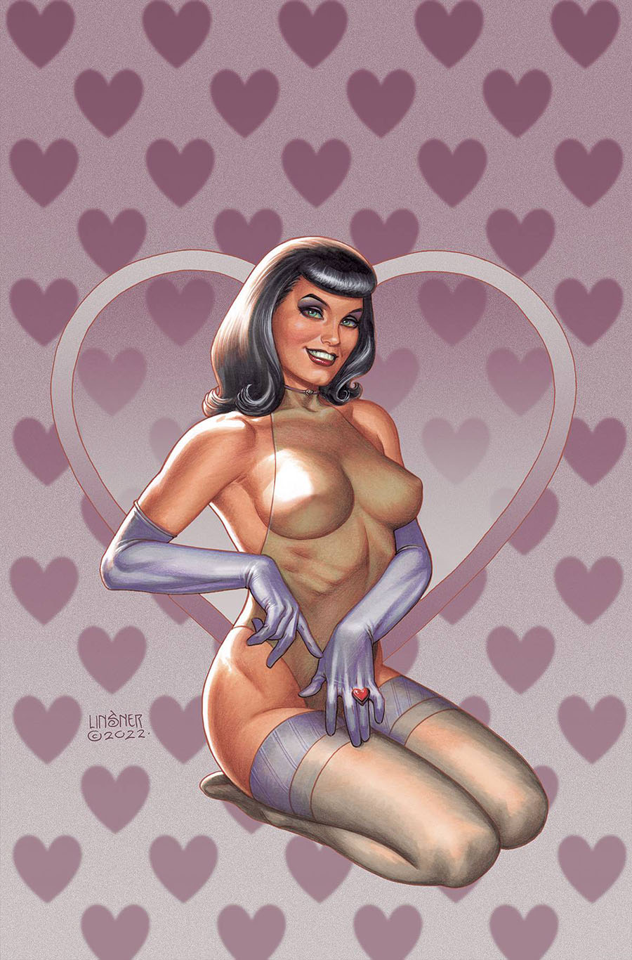Bettie Page Vol 4 #1 Cover Q Limited Edition Joseph Michael Linsner Virgin Cover