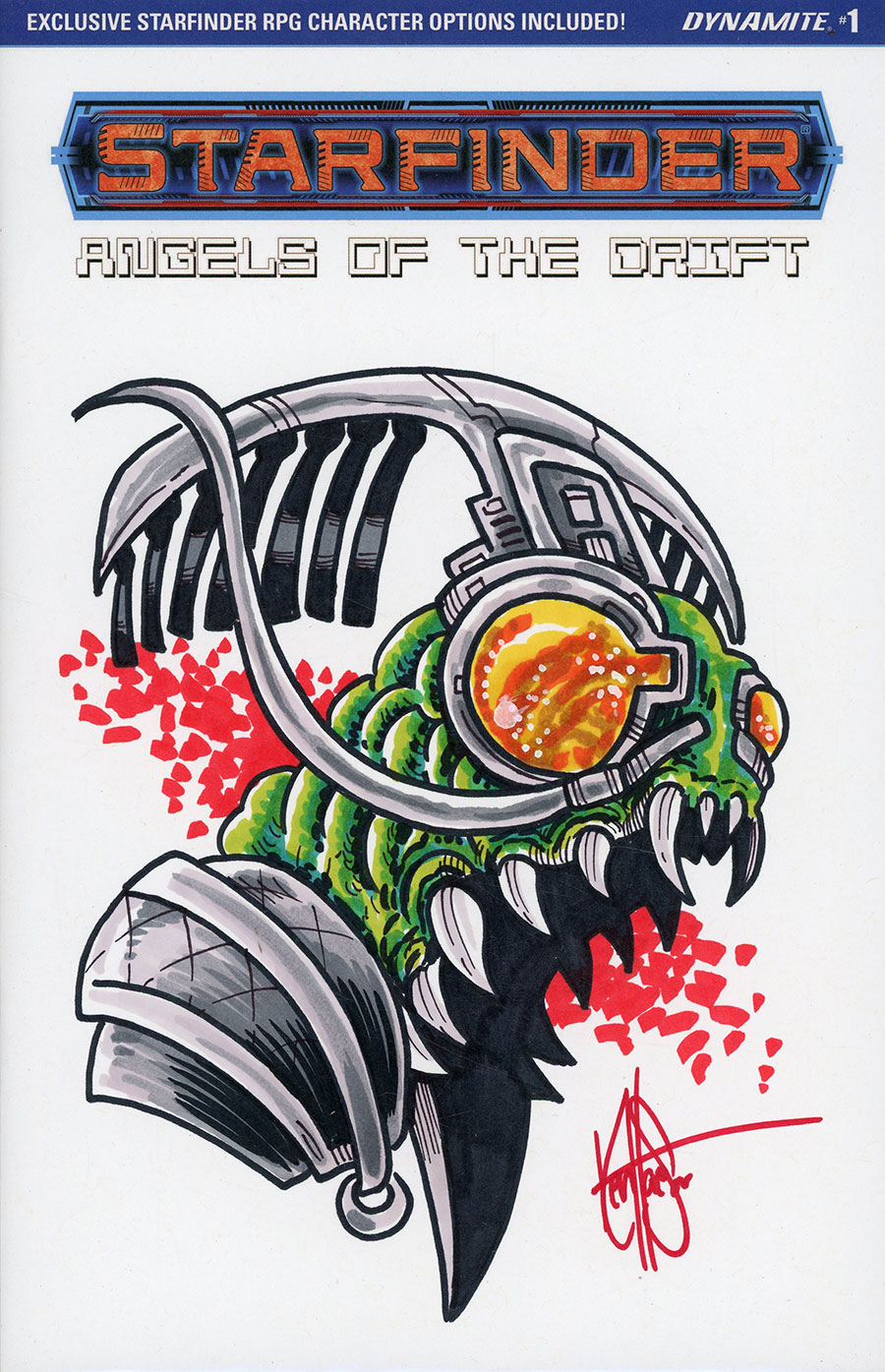 Starfinder Angels Of The Drift #1 Cover J Limited Edition Ken Haeser Hand-Drawn Sketch Cover