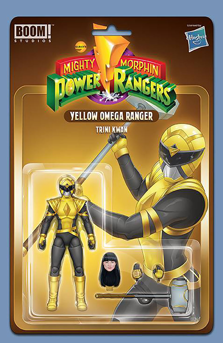 Mighty Morphin Power Rangers (BOOM Studios) #109 Cover C Incentive Bon Bernardo Action Figure Variant Cover