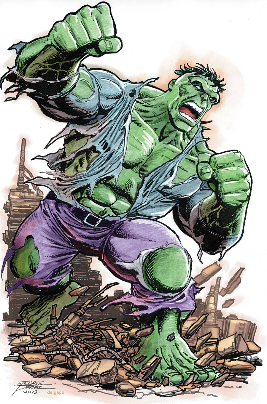Incredible Hulk Vol 5 #1 Cover J Incentive George Perez Virgin Cover