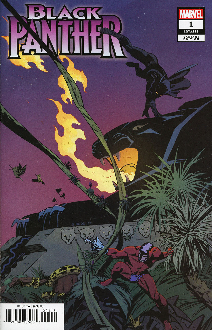 Black Panther Vol 9 #1 Cover J Incentive Steve Rude Hidden Gem Variant Cover