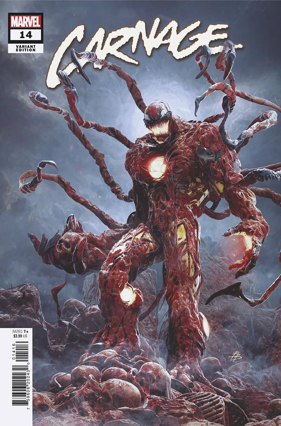 Carnage Vol 3 #14 Cover D Incentive Bjorn Barends Variant Cover (Carnage Reigns Part 5)