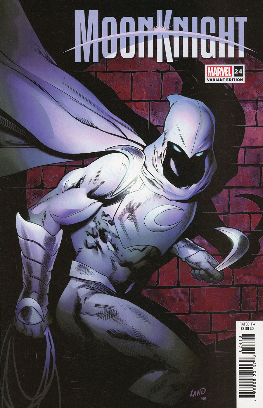 Moon Knight Vol 9 #24 Cover C Incentive Greg Land Variant Cover