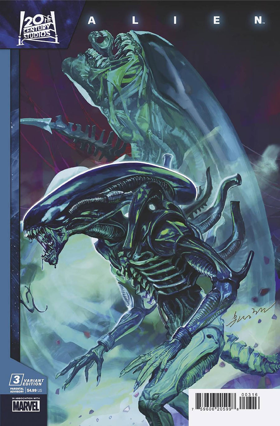 Alien Vol 3 #3 Cover C Incentive Sunghan Yune Variant Cover